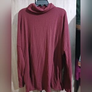 Cowl Turtle Burgundy Sweater